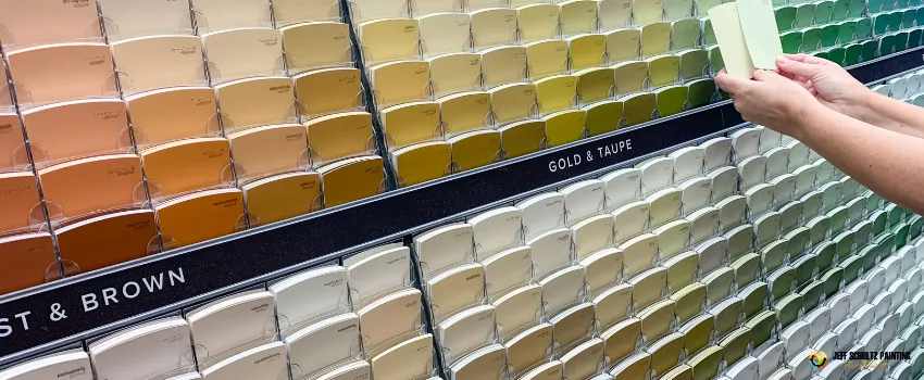 JSP - Paint color swatches arranged by color family